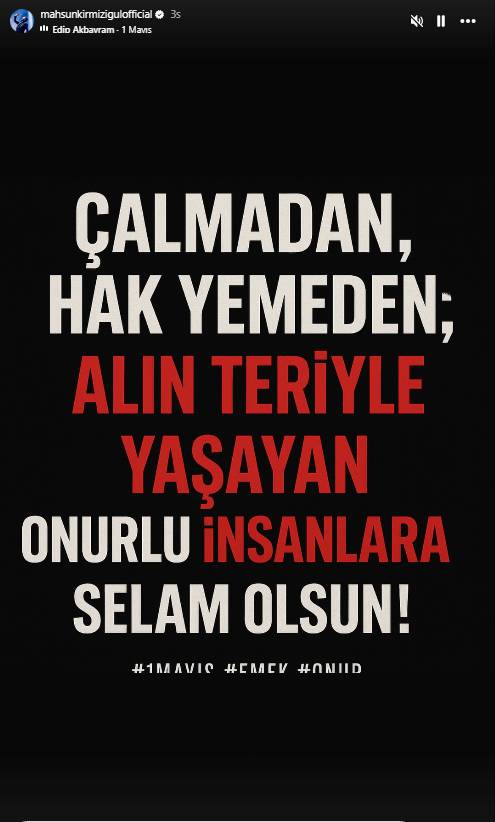 1 Mayıs’a ünlü dokunuşu! 1